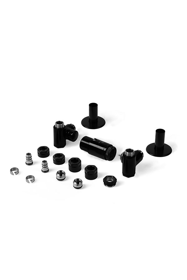 Integra ALL IN ONE - Set Winkeleck-Thermostatventil Links Schwarz 