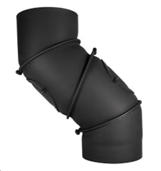 Beweglicher Stahlkrümmer 4-teilig mit Revision fi 150/180/200mm
