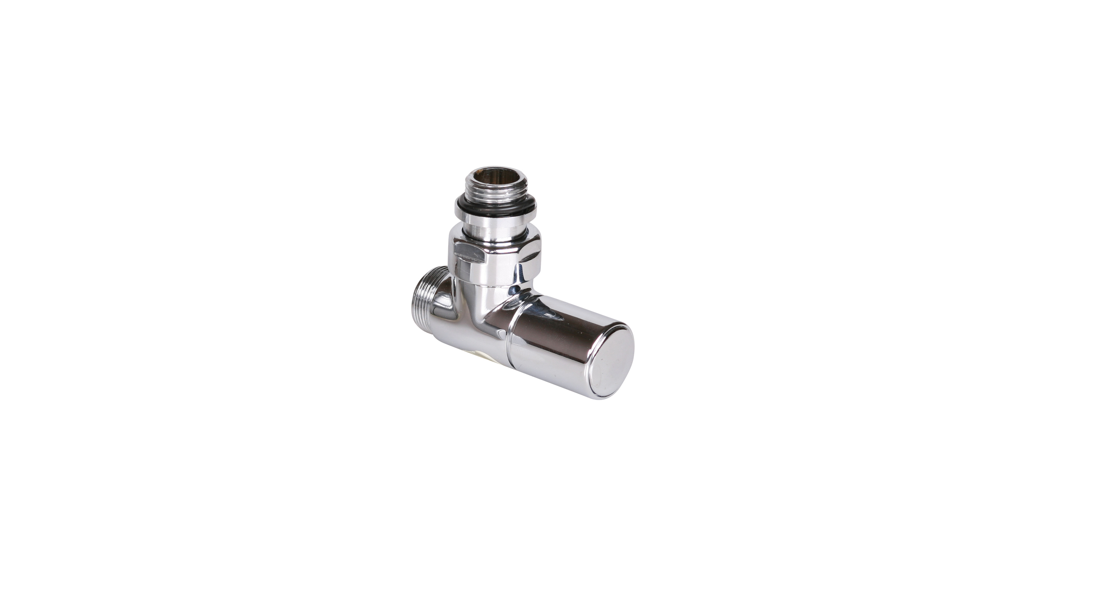 Thermostat-Eckventil 50 mm CYLINDER  GZ 1/2"-GZ 24-19  Links-Chrom