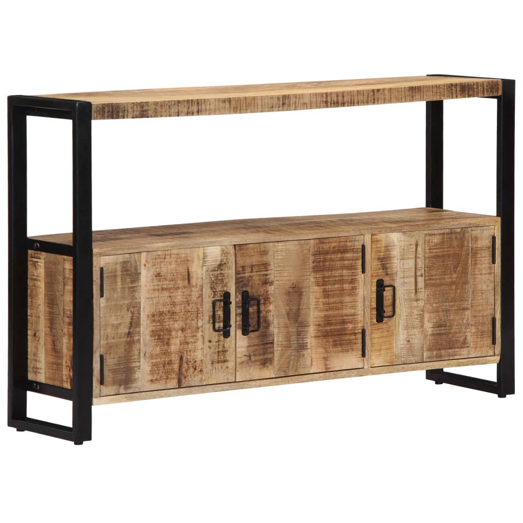 vidaXL Beistellschrank 120x30x75 cm Massivholz Mango