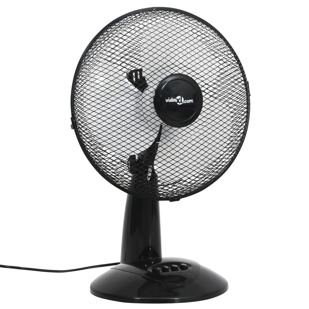 vidaXL Table fan 3 speeds 30 cm 40 W Black