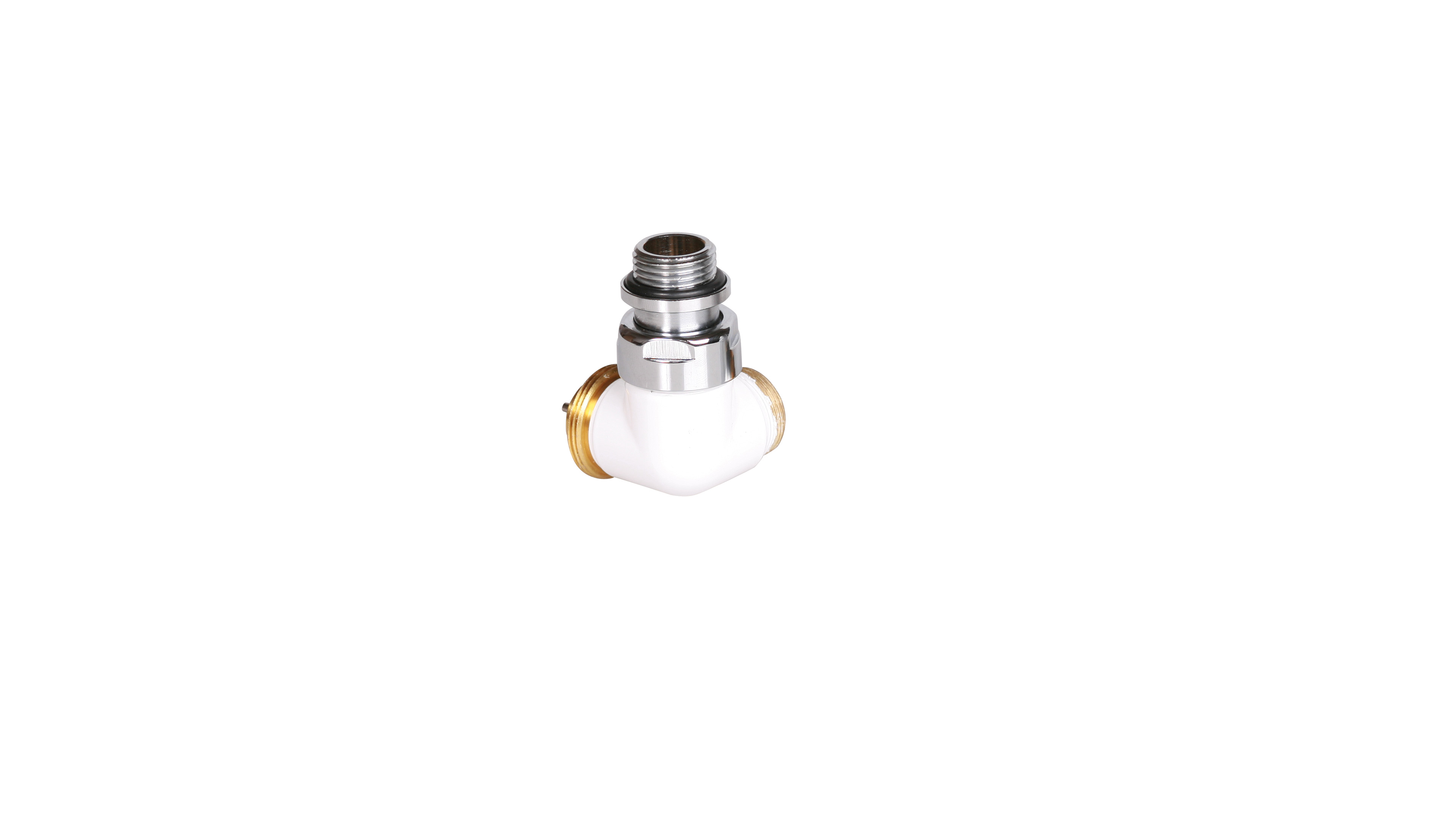 Angle corner thermostatic valve CYLINDER GZ 1/2"-GZ 24-19 Right-White