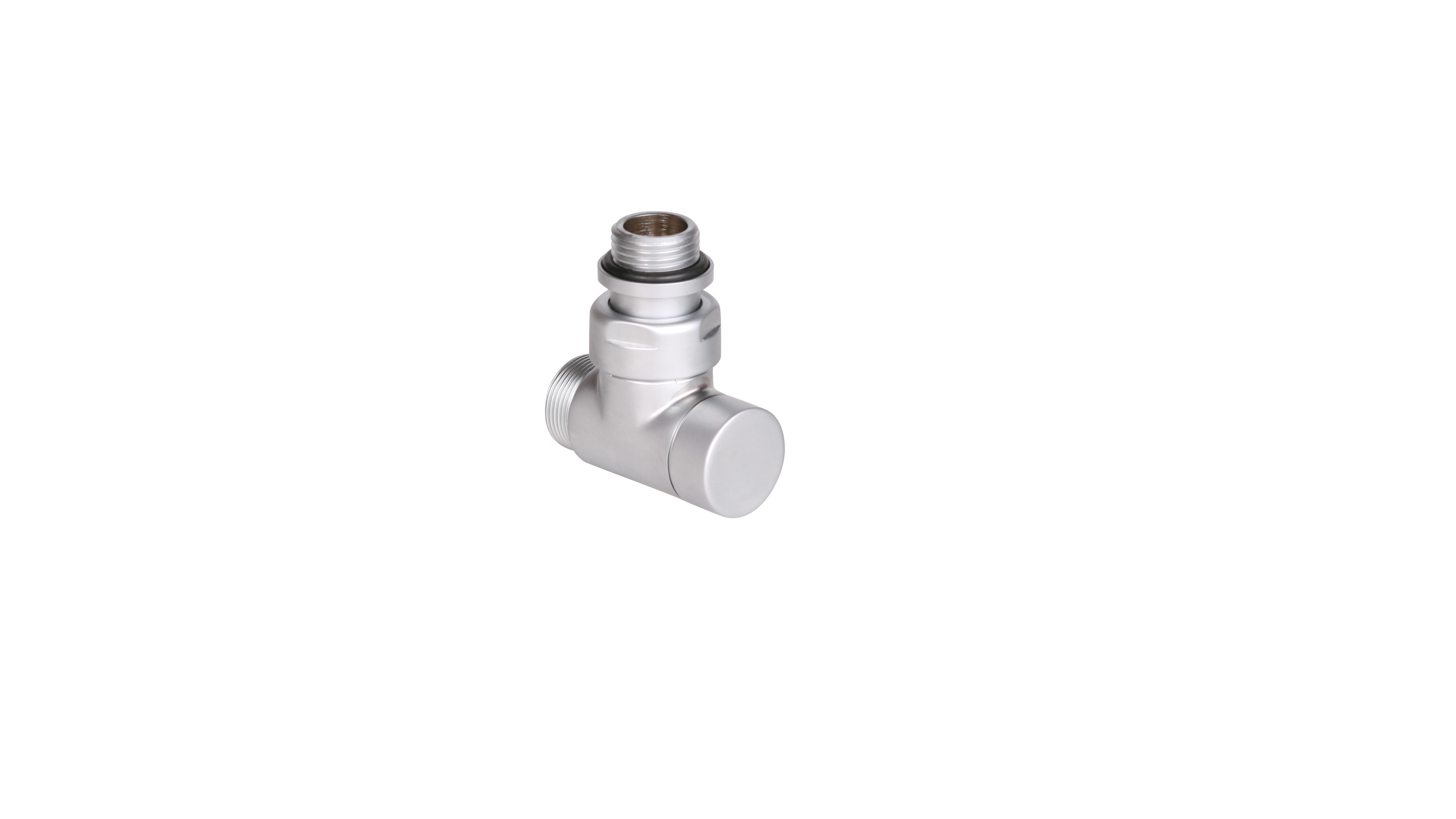 Absperr-Eckventil CYLINDER  GZ 1/2"-GZ 24-19 -Silber