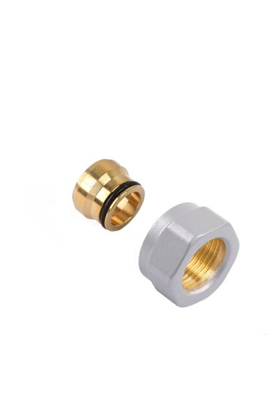 Adapter auf Kupfer SC GW M22x1,5-Durchm. 15 -Silber