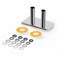 Garnitur mit integrierter Garnitur mit integrierter Blende 50 mm -Chrom