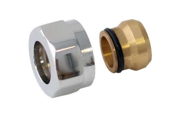 Adapter auf Kupfer SC GW M22x1,5-Durchm. 15 -Chrom