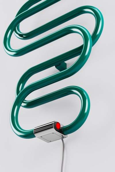 Design Elektroheizkörper Design Elektroheizkörper Perla E, Chrom Draufsicht