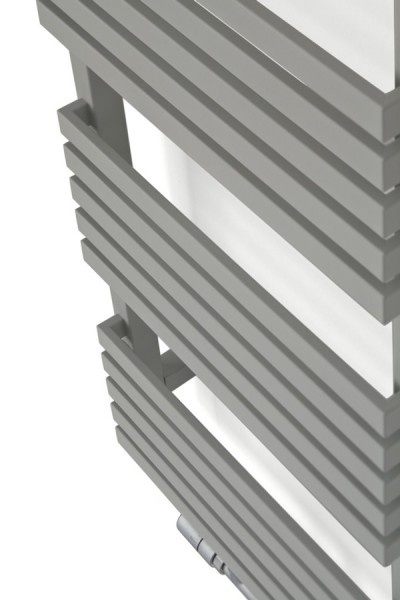 Badheizkörper Quadrus Badheizkörper Quadrus Slim mit Thermostatventil und einer Heizpatrone in grau
