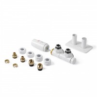 TWINS - Set TWINS - Set Thermostat-Verbundeckventil - links - weiß glänzend