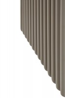 vertikaler Designheizkörper Delvin V soft white frontal