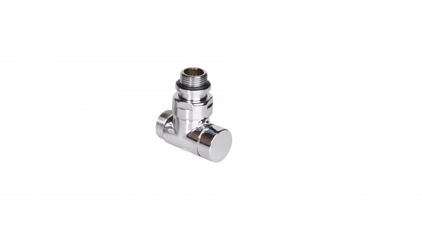 Thermostat-Eckventil CYLINDER GZ 1/2"-GZ 24-19 -Chrom