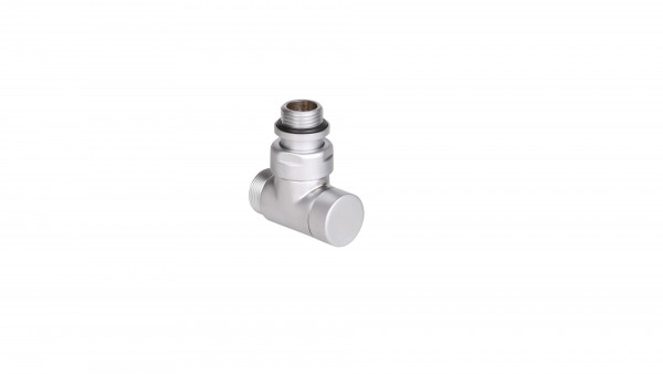Thermostat-Eckventil CYLINDER GZ 1/2"-GZ 24-19 -Silber