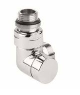 Winkeleck-Absperrventil CYLINDER GZ 1/2"-GZ 24-19 Links-Silber