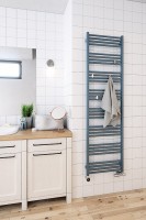 Handtuchheizkörper Fiona in Braun mit KTX-2 Heizpatrone