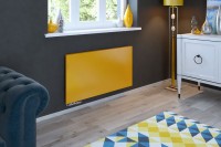 CASE SLIM - glass surface with a horizontal pattern