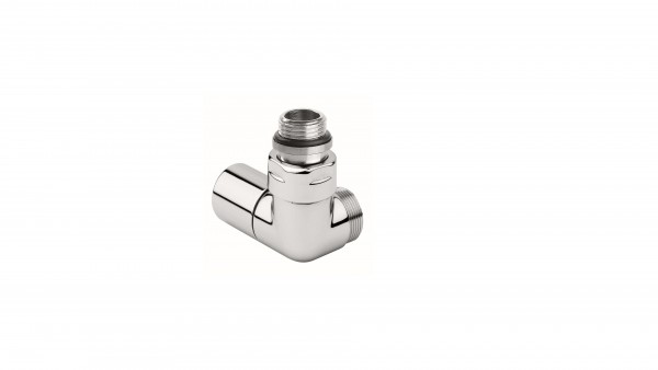 Winkeleck-Regelventil CYLINDER GZ 1/2"-GZ 24-19 Links-Silber