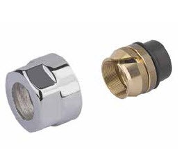 Adapter auf Kupfer CYLINDER GW 3/4"-Durchm. 15 -Silber