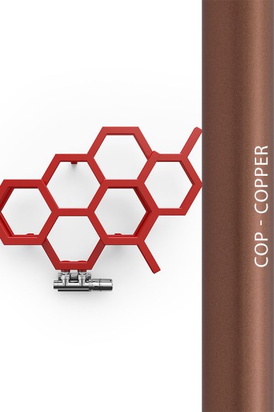 Designheizkörper HEX Copper