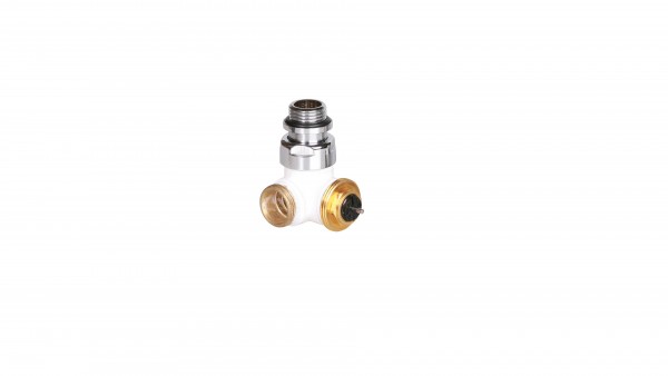 Winkeleck-Thermostatventil CYLINDER GZ 1/2"-GZ 24-19 Links-Weiss