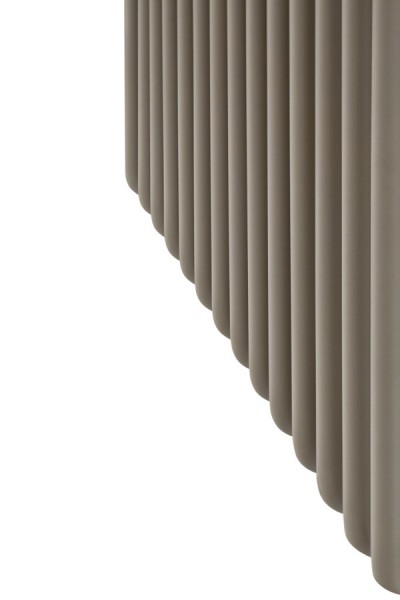 vertikaler vertikaler Designheizkörper Delvin V soft white frontal