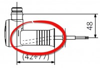 Kabelblende fuer Kabelblende fuer Heizpatrone MEG, MOA, DRY, SEC