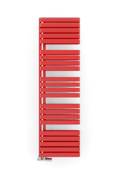 leuchtend roter leuchtend roter wunderschöner Badheizkörper