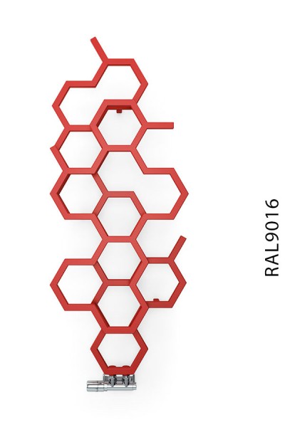 Designheizkörper HEX RAL 9016